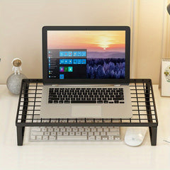 1pc Notebook Computer Stand Cooling Base Hollow Out Desktop Display Device