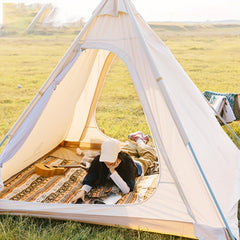 Portable Pyramid Tent for Outdoor Camping, Waterproof, Foldable