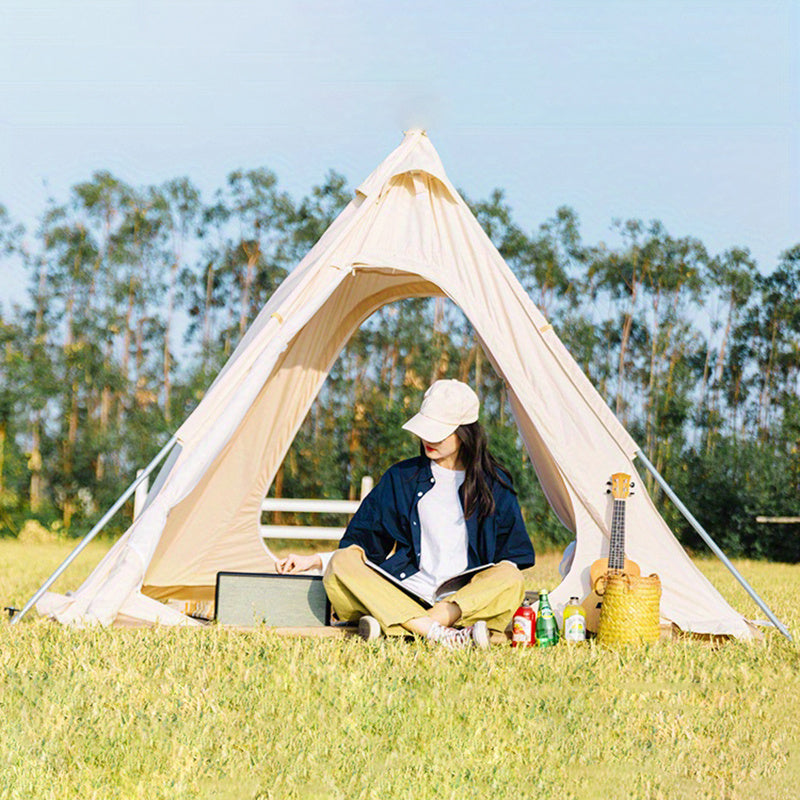 Portable Pyramid Tent for Outdoor Camping, Waterproof, Foldable