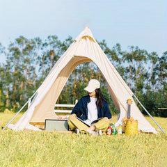 Portable Pyramid Tent for Outdoor Camping, Waterproof, Foldable