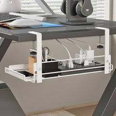 Under Desk Cable Management Tray Wire Organizer Shelf