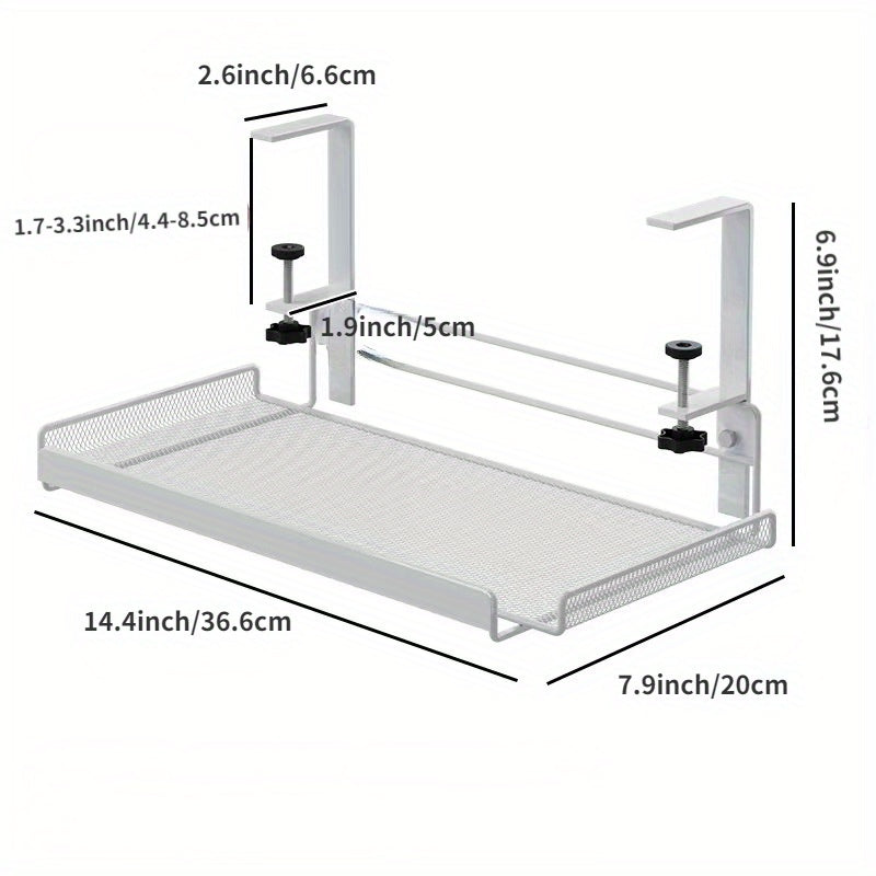 Under Desk Cable Management Tray Wire Organizer Shelf