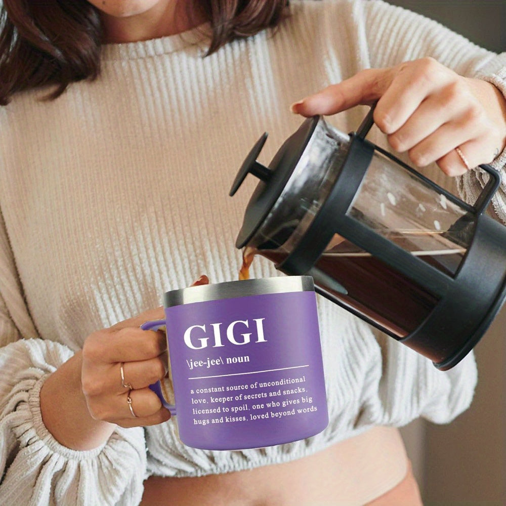Insulated Coffee Mug With Handle Stainless Steel Travel Mug 14 Oz