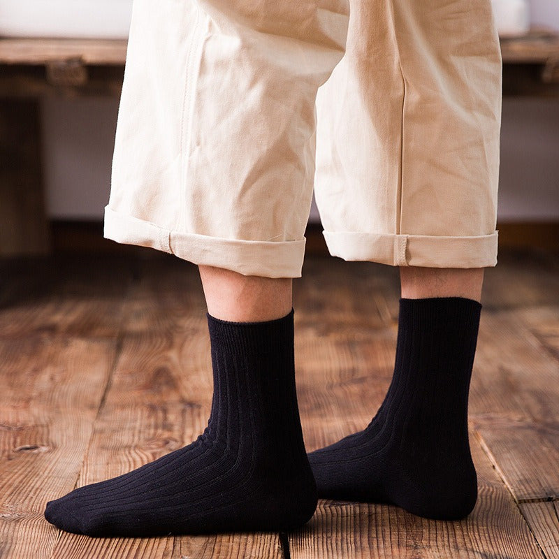Men's Crew Socks Breathable Comfy Casual Unisex Socks for Outdoor All Seasons