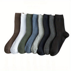 Men's Crew Socks Breathable Comfy Casual Unisex Socks for Outdoor All Seasons