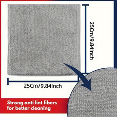 6pcs Microfiber Car Towel Set for Camping & Hiking