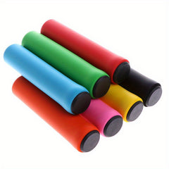 2pcs Silicone Bicycle Grips with Shock Absorption, Anti Slip