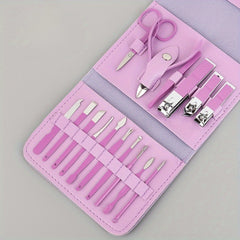 16 Pc Nail Clippers Set for Beauty Nail Tools