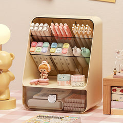 Desk Storage Box Pen Holder Desktop Stationery Storage Home Office Supplies