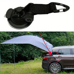 4pcs Camping Tent Suction Cup w/ Hook - Car Canopy Suction Cup Hook