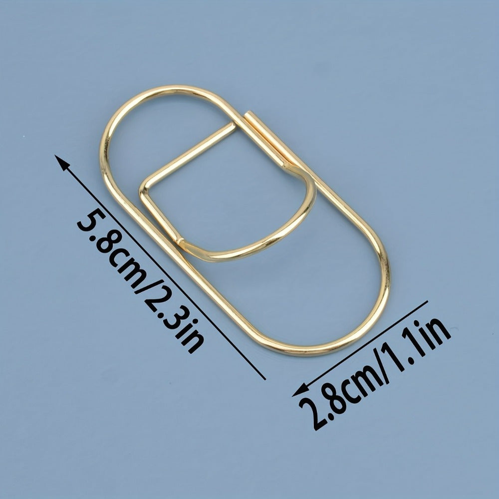 2pcs Metal Pen Clip Holder Paper Clip School Office Supplies