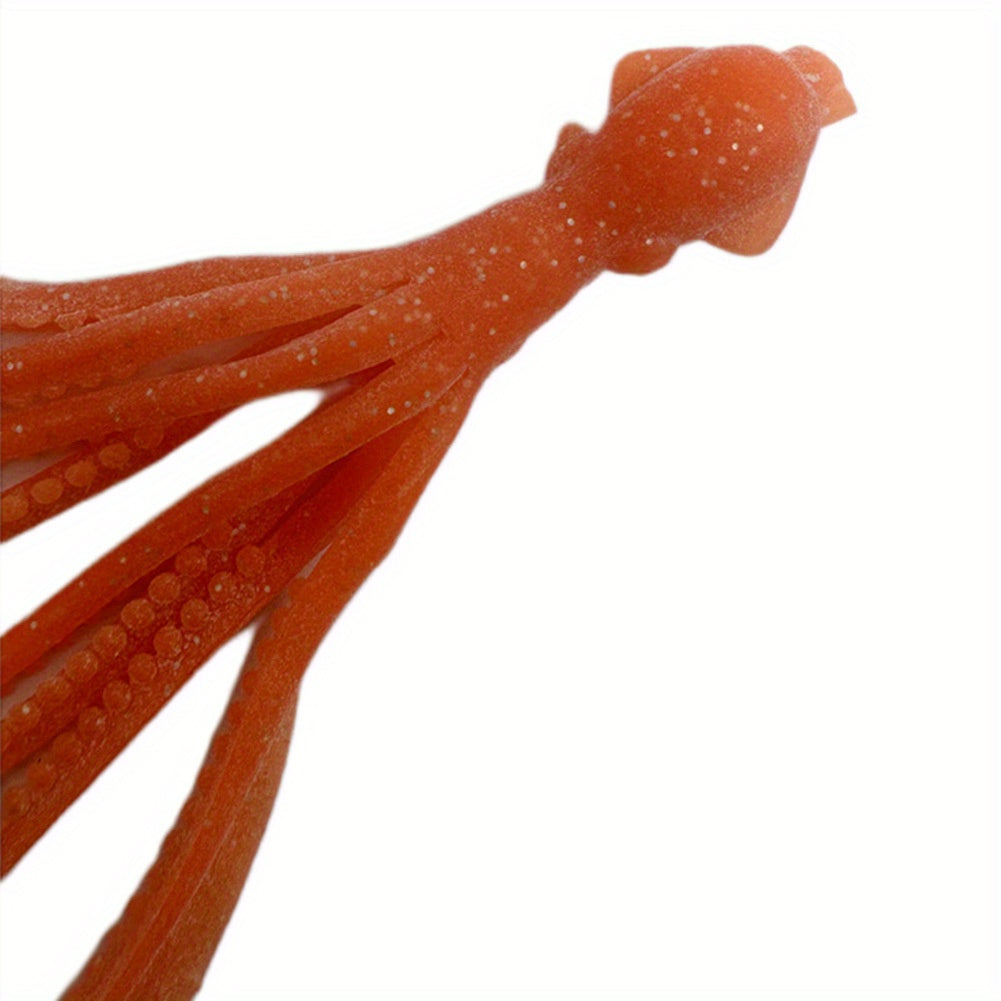 4pcs Luminous Soft Octopus Bait for Saltwater Fishing