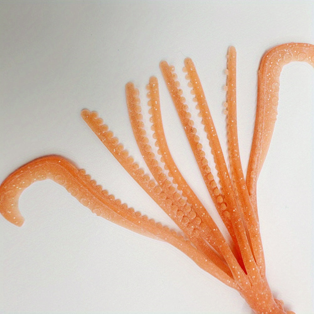4pcs Luminous Soft Octopus Bait for Saltwater Fishing
