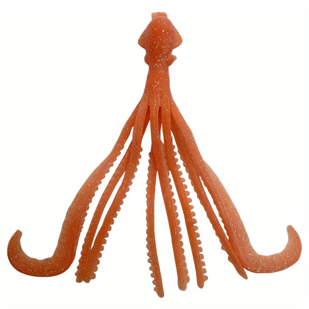 4pcs Luminous Soft Octopus Bait for Saltwater Fishing