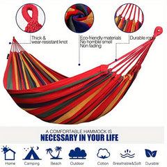 Portable Hammock with Strap & Carry Bag, Holds Up To 204.12KG