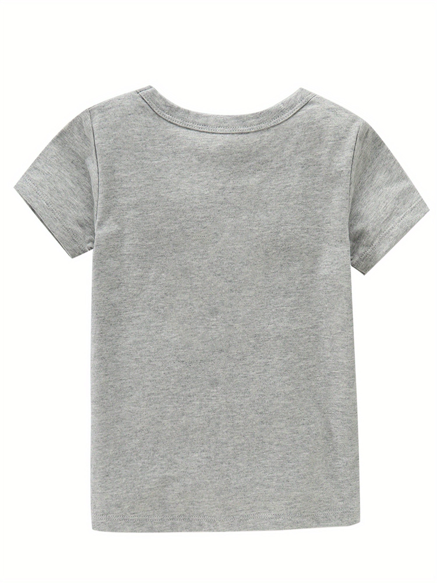 Love Heart Print Girl's Cotton T shirt for Summer