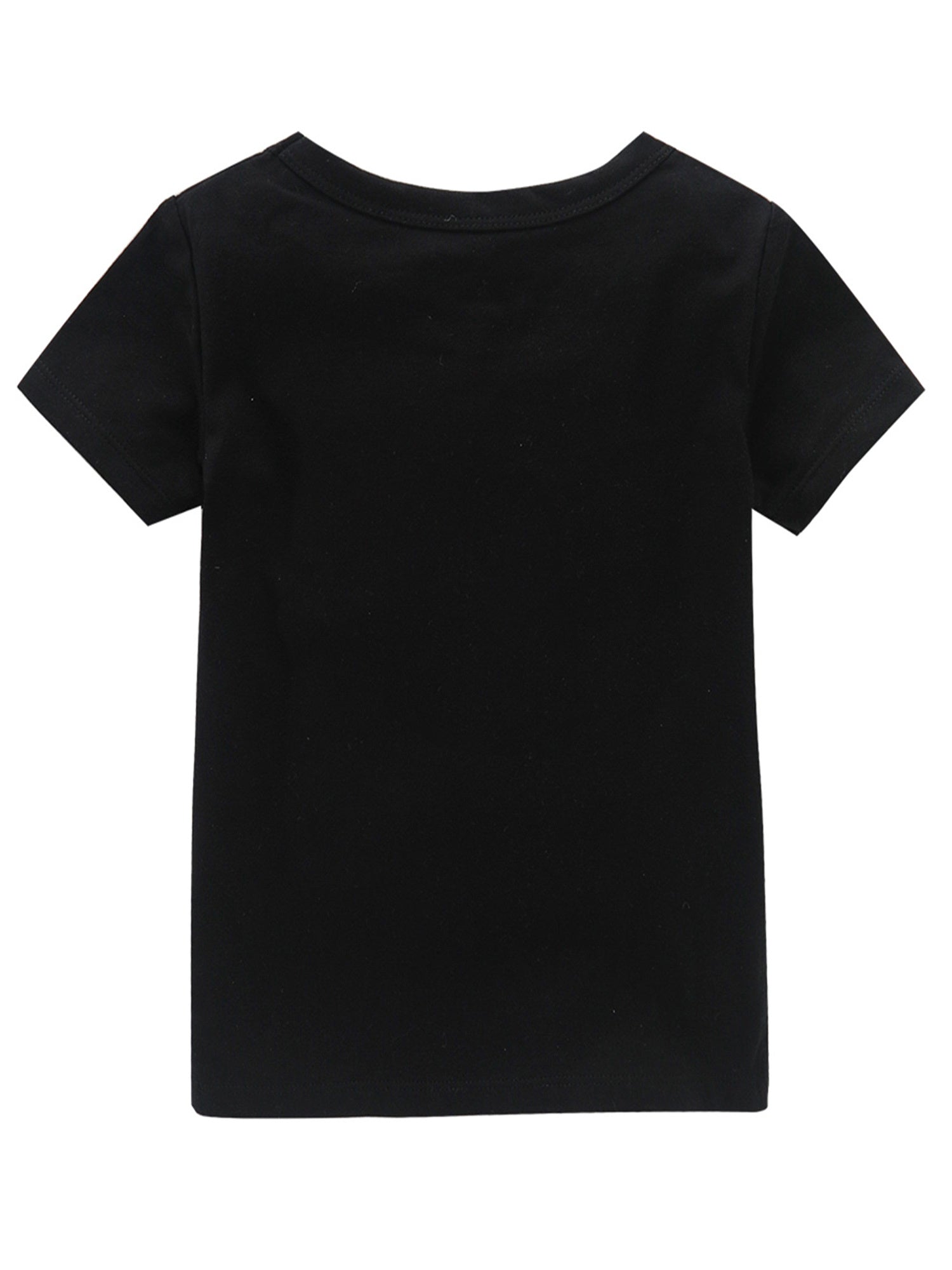 Gamer Print Girl's Cotton T shirt Casual Slight Stretch Tee