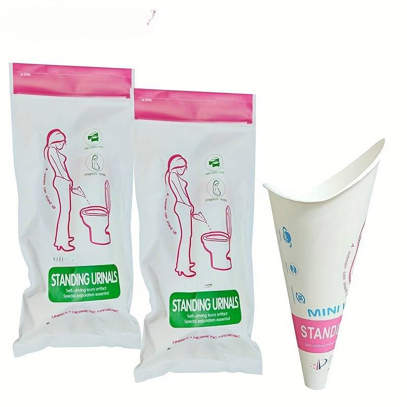 12pcs Female Standing Urinal Funnel Camping Travel