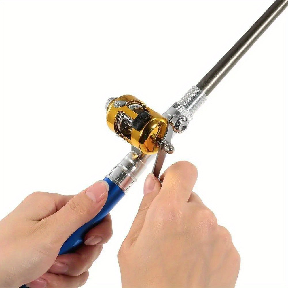 Portable Telescopic Ice Fishing Rod & Reel Set
