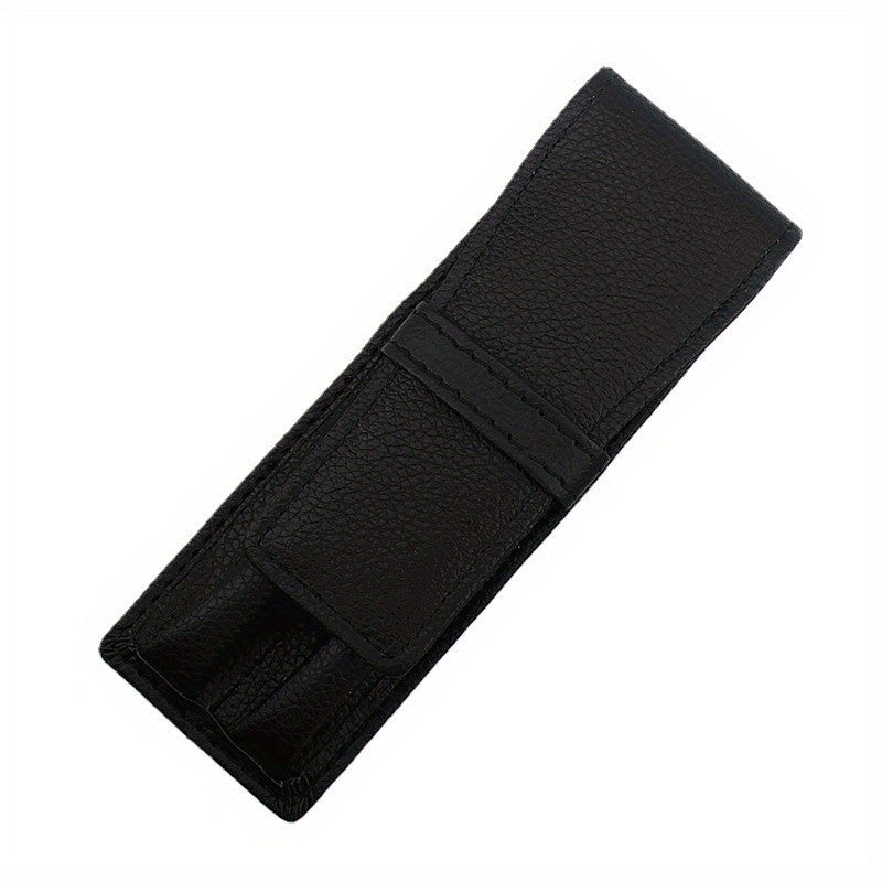 PU Fountain Pen Case Pencil Bag For 2 Pens Pen Holder Pouch Office Business Gift