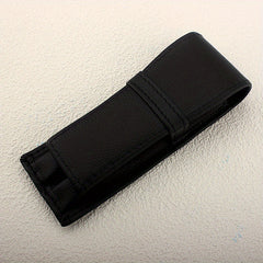 PU Fountain Pen Case Pencil Bag For 2 Pens Pen Holder Pouch Office Business Gift