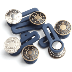 6pcs Metal Button Pants Waist Extender Stretch Waistband Size Adjuster