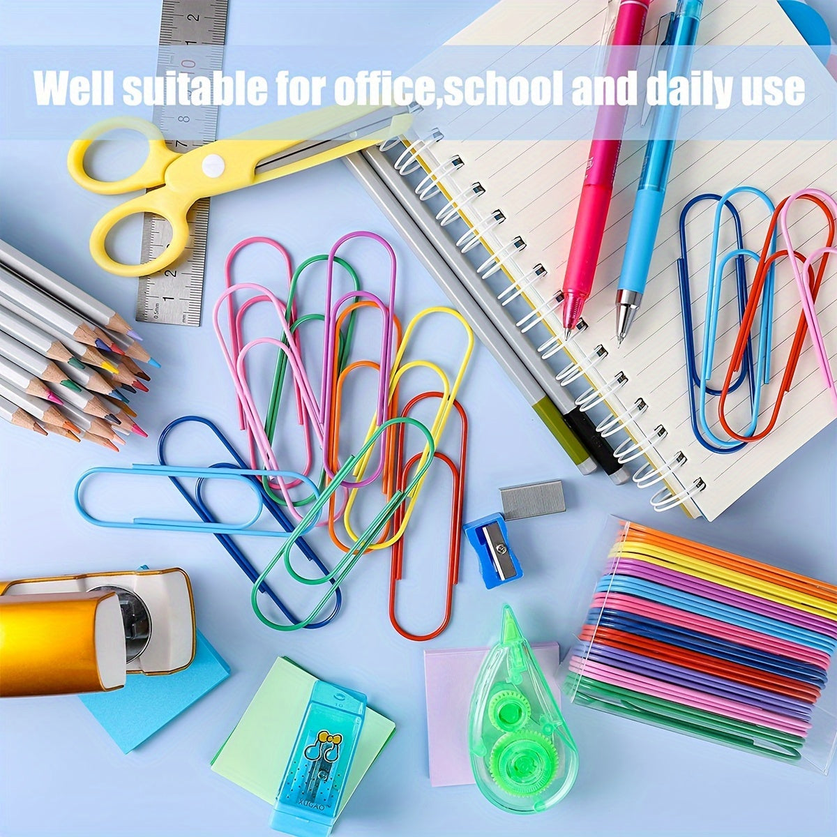 12pcs Large Paper Clips for Document Organizing