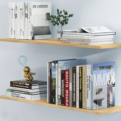 2pcs Acrylic Bookends L shaped Desktop Book Storage Decoration