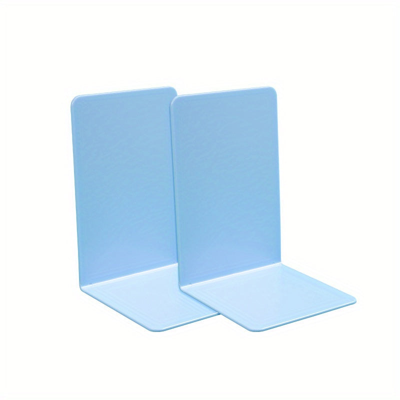 2pcs Acrylic Bookends L shaped Desktop Book Storage Decoration
