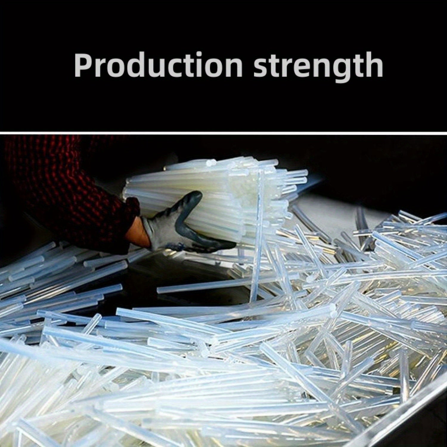 190pcs Long Size Clear Hot Melt Glue Sticks - Non Toxic