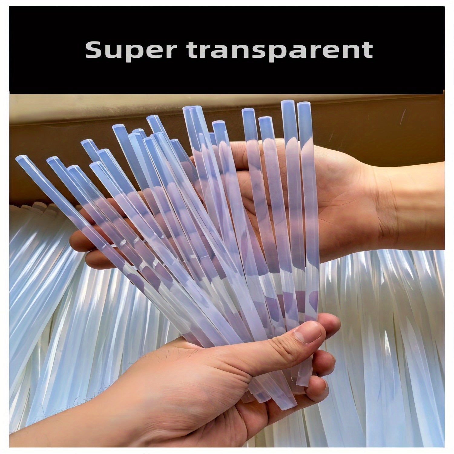 240pcs Mini Ultra Clear Hot Melt Glue Sticks 0.69x10.03cm Non Toxic Smooth Glue