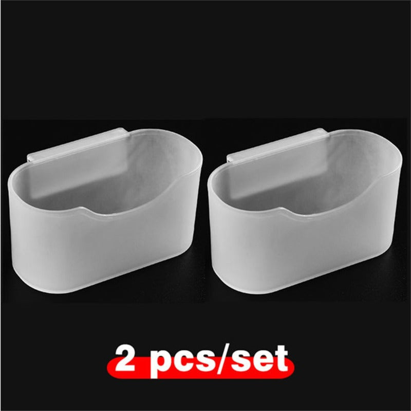 2pcs Wall Mounted Seasoning Bag Storage Rack