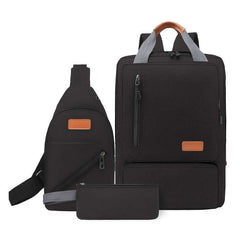 British Style Backpack 3-Piece Set