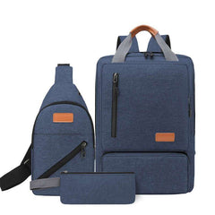 British Style Backpack 3-Piece Set