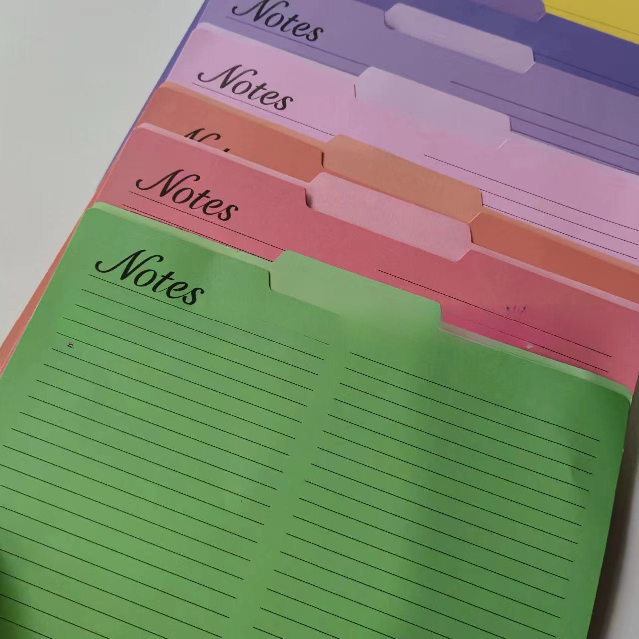5pcs Colored Manila Folders Expand File Bags