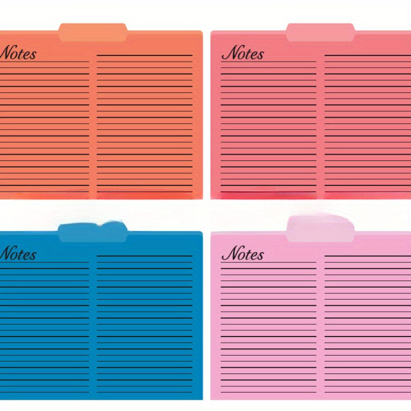5pcs Colored Manila Folders Expand File Bags