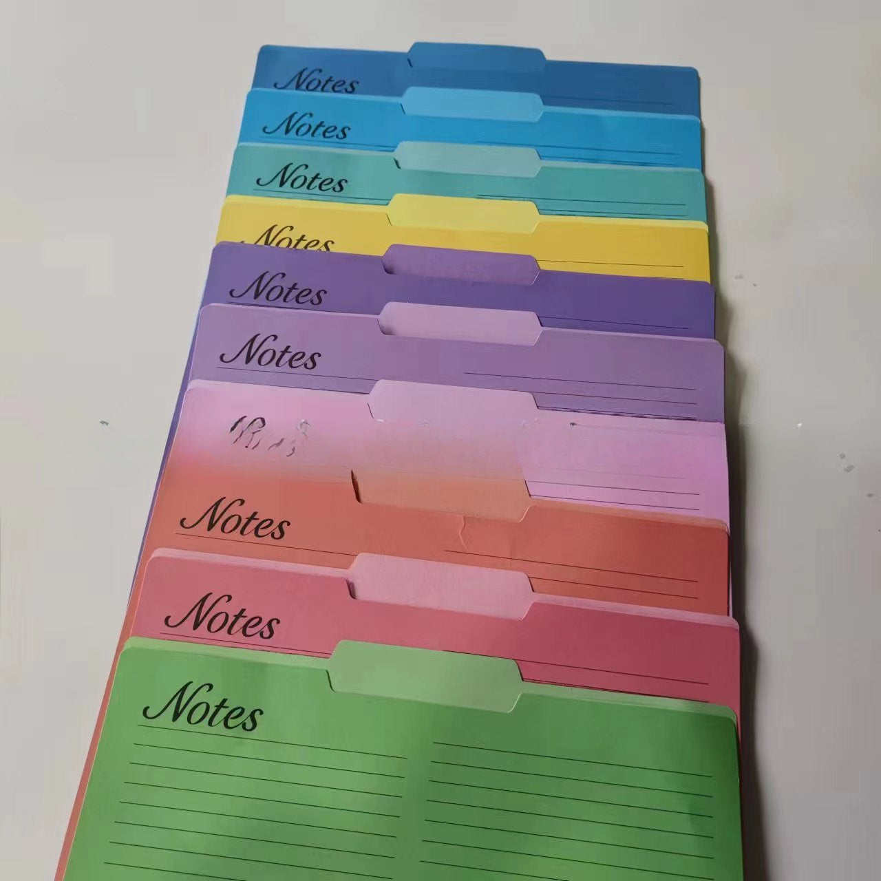 5pcs Colored Manila Folders Expand File Bags