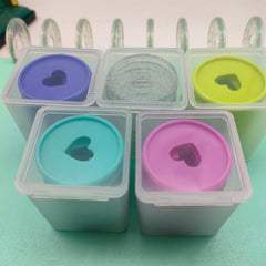Set of 9 Heart Shaped Notebook Accessories