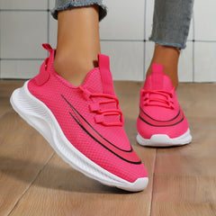 Men's Lace Up Sneakers Casual Outdoor Mesh Shoes