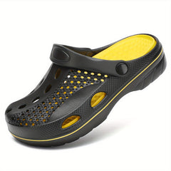 Boy's Solid Clogs Sports Outdoor Slippers Anti skid Hollow Out Sandals