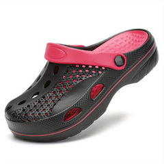 Boy's Solid Clogs Sports Outdoor Slippers Anti skid Hollow Out Sandals