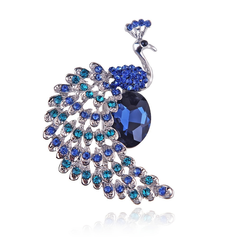Enamel Crystal Rhinestone Animal Lapel Brooch