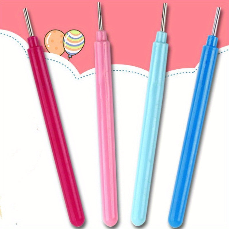 4pcs Paper Quilling Tools Slotted Kit Rolling Curling Needle Pen Rose