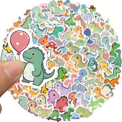 100pcs Dinosaur Vinyl Sticker Animal Decoration DIY Waterproof Sticker