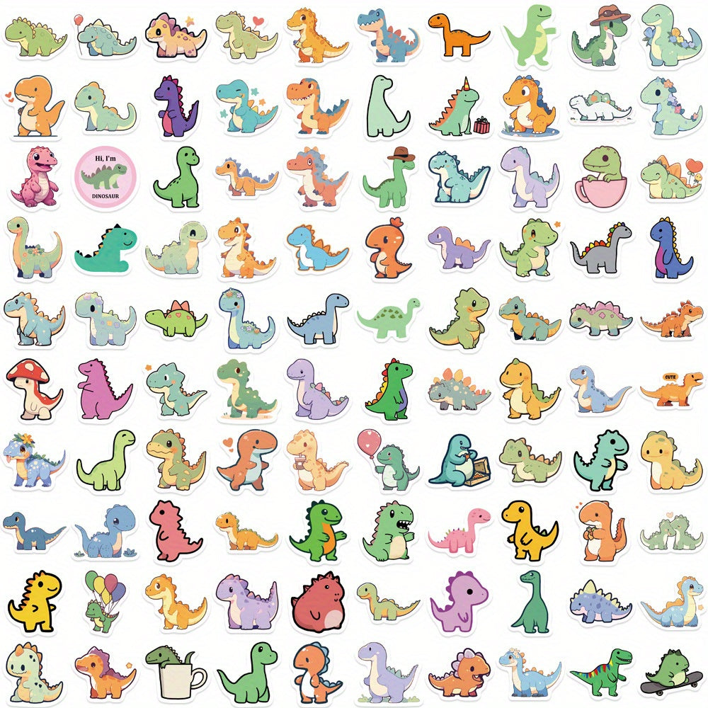 100pcs Dinosaur Vinyl Sticker Animal Decoration DIY Waterproof Sticker
