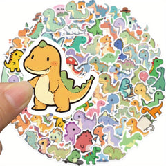 100pcs Dinosaur Vinyl Sticker Animal Decoration DIY Waterproof Sticker