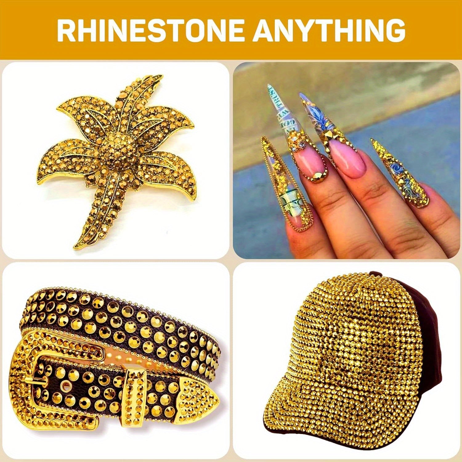 6000Pcs Iridescent Ab Stones Flat Back Rhinestones