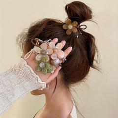 Retro Flower Hair Ties - Set of 3 - Sweet Designs for Women and Girls