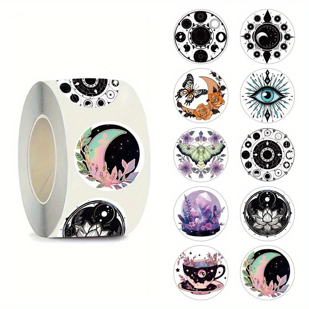 500 Mysterious Witchcraft Stickers Self Adhesive for Various Surfaces