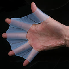 Frog Claw Swim Gloves with Silicone Girdles and Webbed Paddles